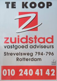 Verkoopbord van Zuidstad uit 1997